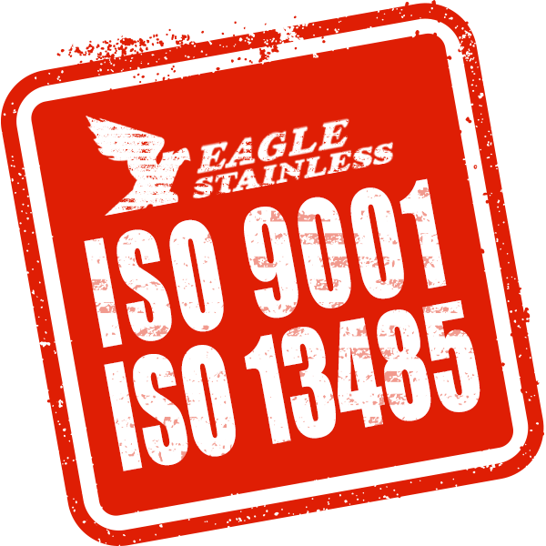 Red Eagle Stainless ISO 9001 stamp